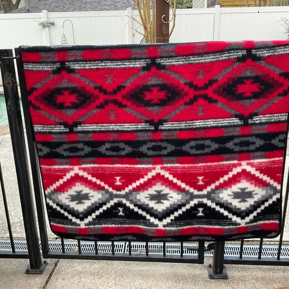 El Paso Saddle Blanket Co Southwest Area Rug ,Throw, Wall Hanging van life boho